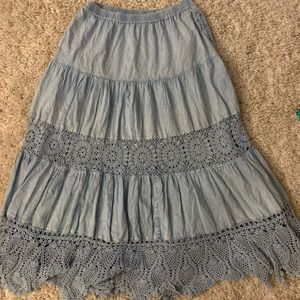 light blue maxi skirt🌙